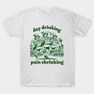 Day Drinking Pain Shrinking Shirt, Funny Meme Shirt, Funny Y2K Tshirt, Oddly Specific Shirt, Unisex Heavy Cotton Shirt, Funny Graphic Tee T-Shirt